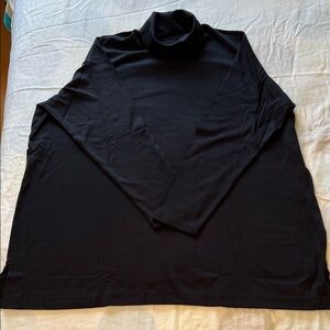 Women’s  Black Cotton Turtleneck Tunic